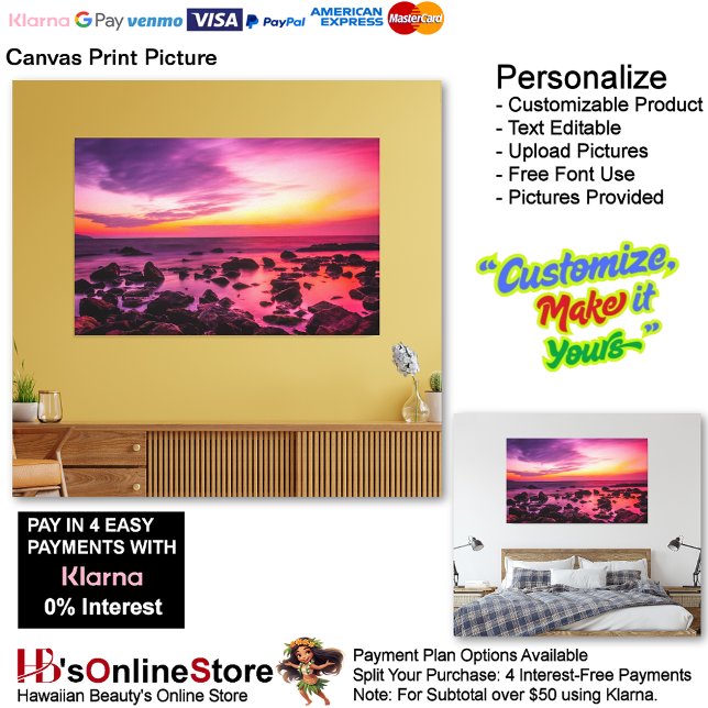 Sunset Beach Canvas Print Picture 42 (Sunset Beach Canvas Print Picture 42.)