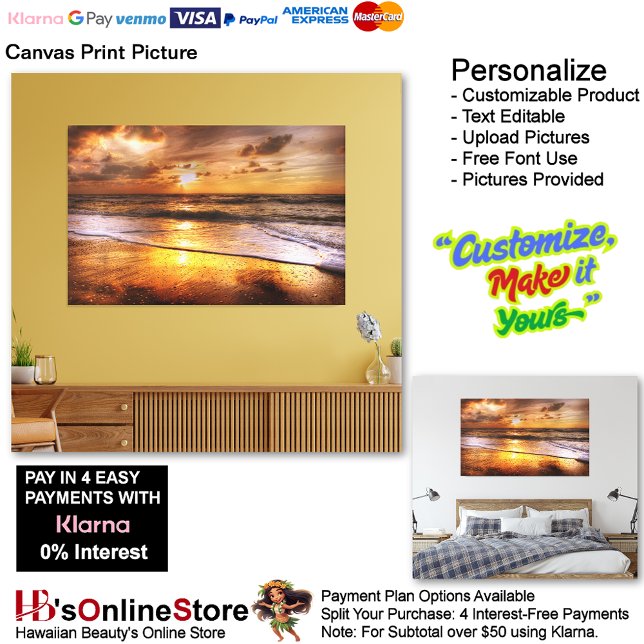 Sunset Beach Canvas Print Picture 44 (Sunset Beach Canvas Print Picture 44.
)