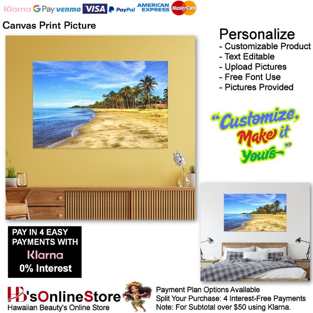 Sunset Beach Canvas Print Picture 7 (Sunset Beach Canvas Print Picture 7.)