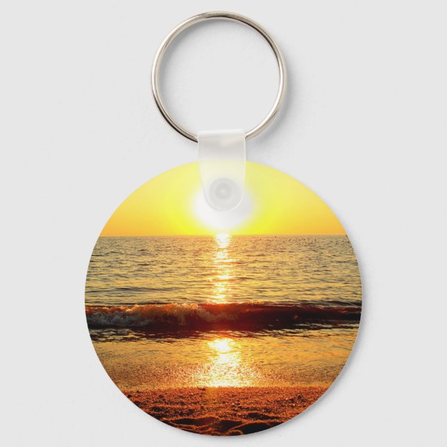 Sunset beach, Cape May NJ Key Ring (Front)