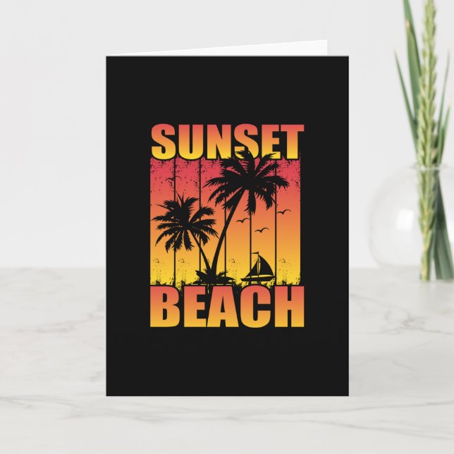 Sunset Beach Card (Front)