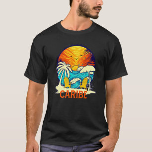 Sunset Beach Caribe Vacation Couples Family Group T-Shirt