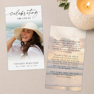 Sunset Beach Celebration of Life Prayer Card