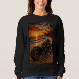 Sunset Beach Custom Cruiser – 3D Micro Mosaic Sweatshirt