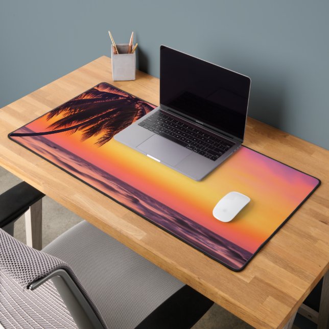 Sunset Beach  Desk Mat (Office 2)