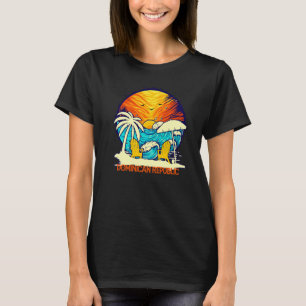 Sunset Beach Dominican Republic Vacation Couples F T-Shirt