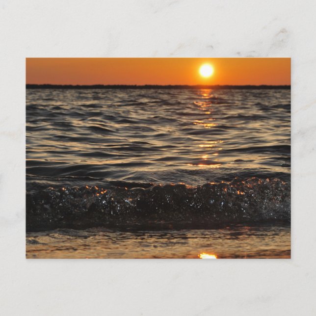 sunset beach holiday postcard (Front)