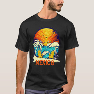 Sunset Beach Mexico Vacation Couples Family Group T-Shirt