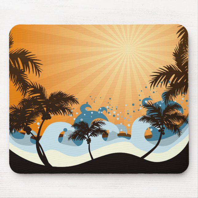 Sunset Beach Mouse Pad (Front)