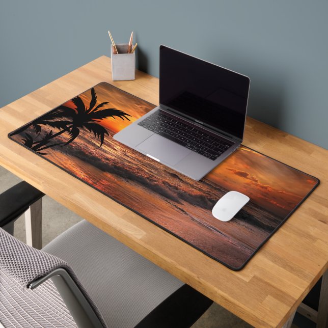 SUNSET BEACH NATURE BEAUTY  DESK MAT (Office 2)