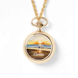 Sunset Beach Personalised Watch