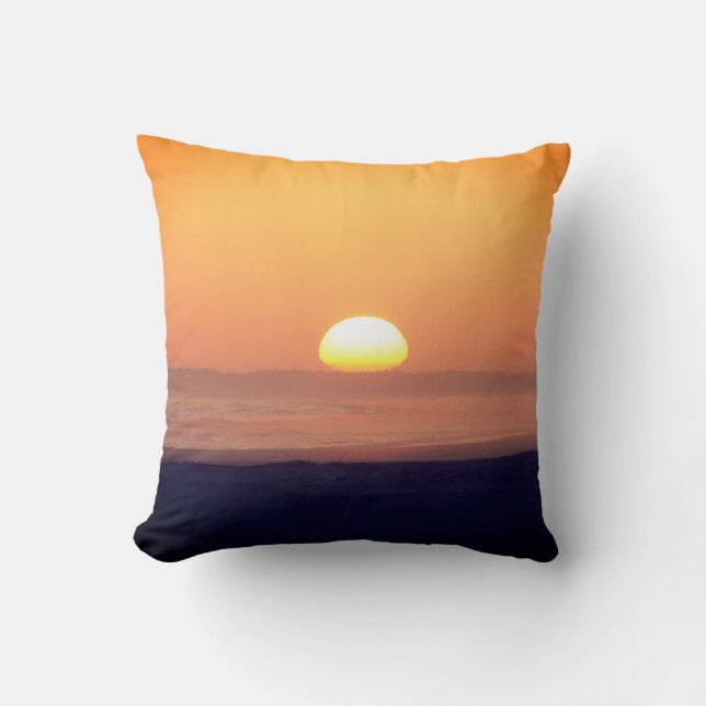 Sunset Beach Pillow (Front)
