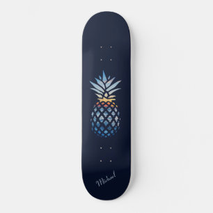 Sunset Beach Pineapple Custom Skateboard