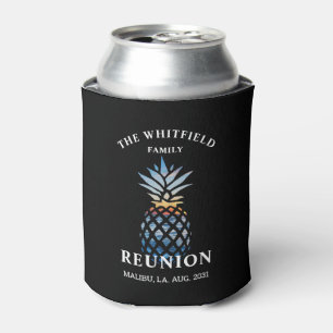 Sunset Beach Pineapple with Ocean Custom Novelty Can Cooler
