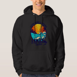 Sunset Beach Retro Outer Banks Carolina Family Vac Hoodie