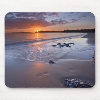 Sunset Beach Scene Mouse Pad