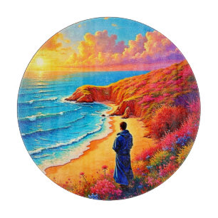 Sunset Beach Solitude Serenity Design Cutting Board