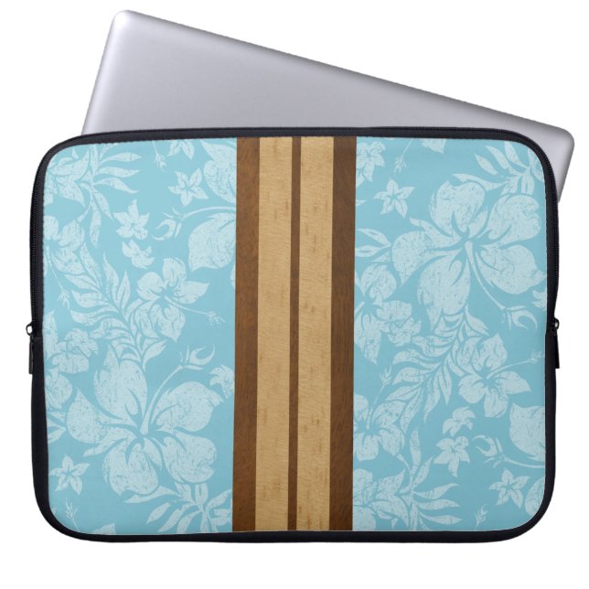 Sunset Beach Surfboard Neoprene Wetsuit Laptop Sleeve (Front)
