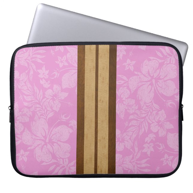 Sunset Beach Surfboard Neoprene Wetsuit Laptop Sleeve (Front)