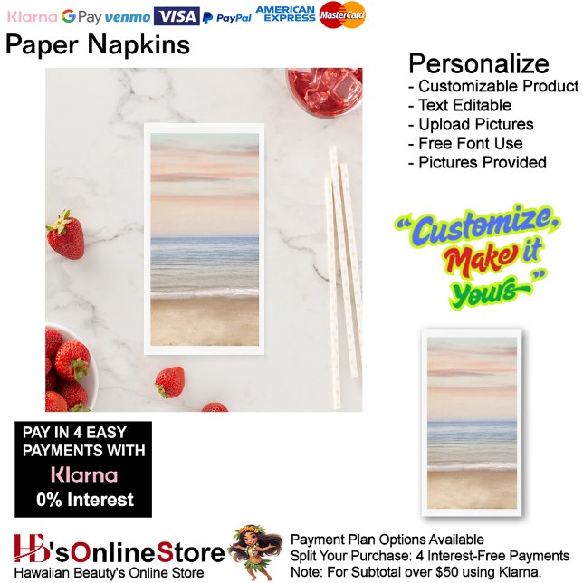 Sunset Beach Tables Kitchen Restaurant Decor 25 Napkin (Sunset Beach Tables Kitchen Restaurant Decor Paper Guest Towels 25.)