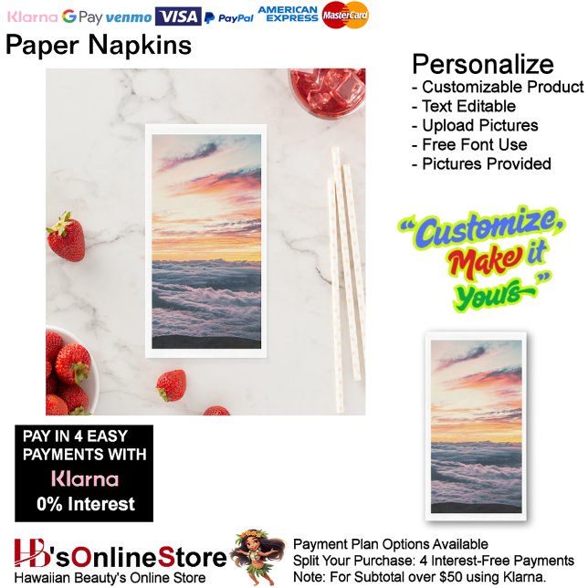 Sunset Beach Tables Kitchen Restaurant Decor 39 Napkin (Sunset Beach Tables Kitchen Restaurant Decor Paper Guest Towels 39)