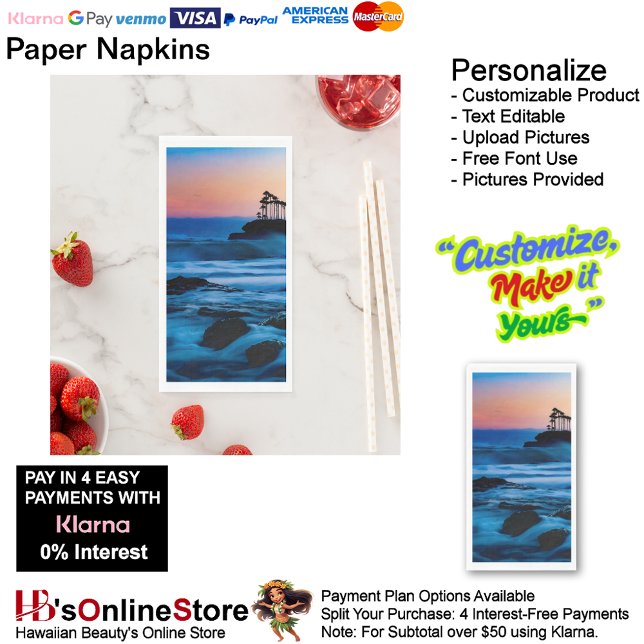 Sunset Beach Tables Kitchen Restaurant Decor Pap 4 Napkin (Sunset Beach Tables Kitchen Restaurant Decor Paper Guest Towels 4.
)