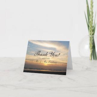 Sunset Beach Thank You Card