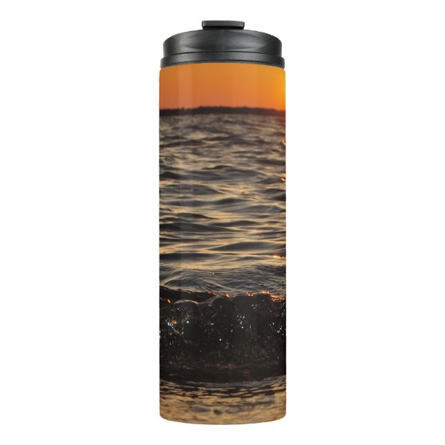 sunset beach thermal tumbler (Front)