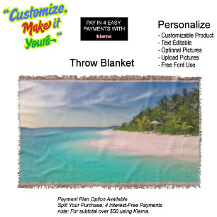 Sunset Beach Throw Blanket 10