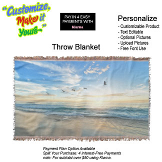 Sunset Beach Throw Blanket 15