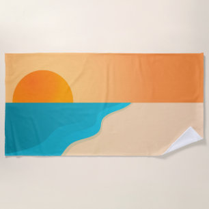 Sunset beach towel