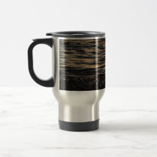 sunset beach travel mug
