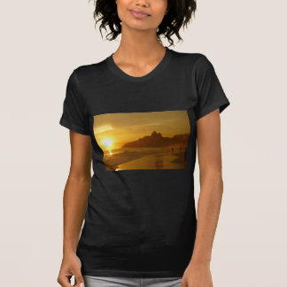 Sunset Beach Tropical Ocean Water Peace Love Sand T-Shirt