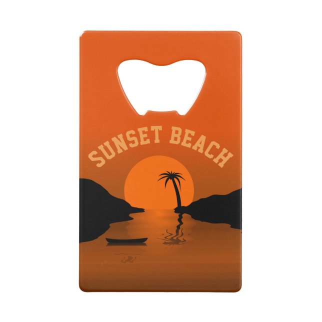 Sunset Beach Tropical Orange Sunset (Front)