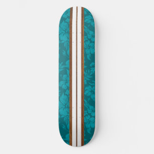 Sunset Beach Vintage Surf Hawaiian Skateboard
