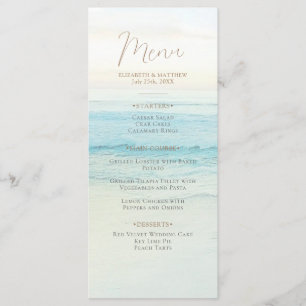 Sunset Beach Wedding   Seaside Beach Wedding Menu