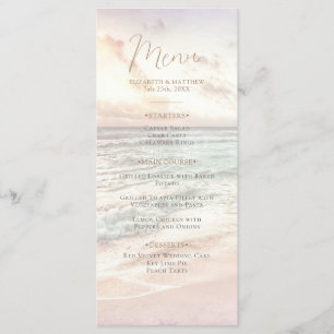 Sunset Beach Wedding   Seaside Beach Wedding Menu