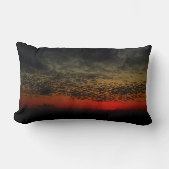 Sunset Before the Storm Lumbar Cushion (Front)