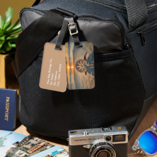 Sunset Behind the Sand Dollar Luggage Tag