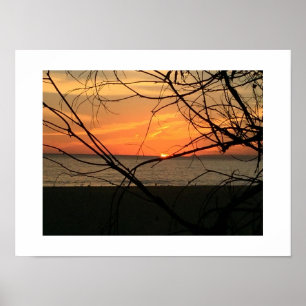 Sunset Beyond California Colour Photography Poster