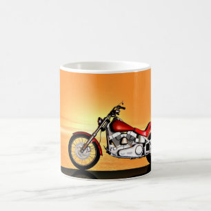 Sunset bike coffee mug