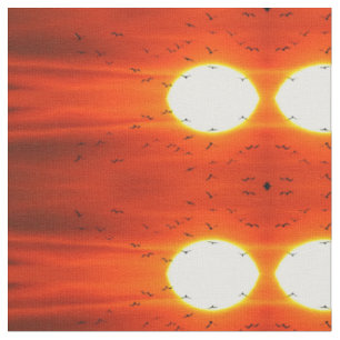 Sunset & Birds Fabric