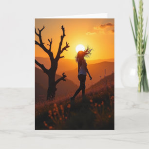 Sunset Birthday Card