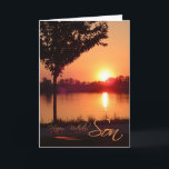 Sunset Birthday for Son Card<br><div class="desc">Sunset Birthday for Son,  credit to : Robert Aichinger Austria</div>