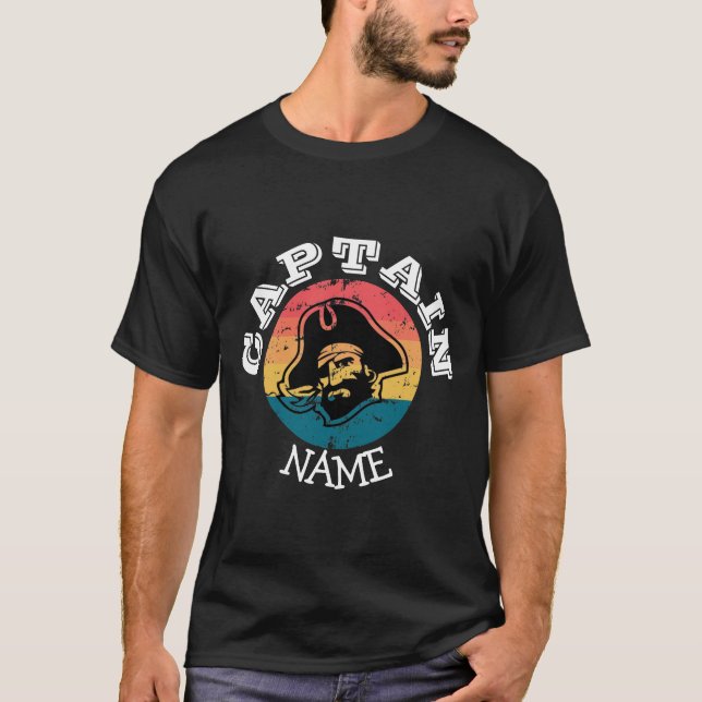Sunset  Black Beard Pirate Party T-Shirt (Front)