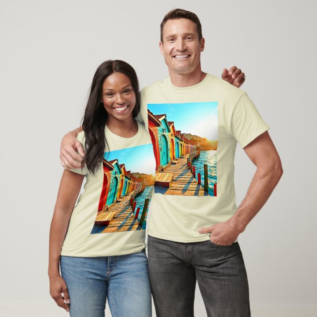 Sunset Bliss: Seaside Hues T-Shirt (Unisex)