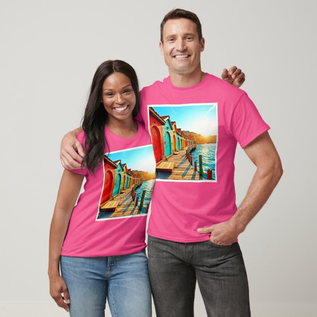 Sunset Bliss: Seaside Hues T-Shirt (Unisex)