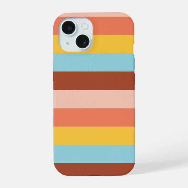 sunset block iPhone 15 case (Back)