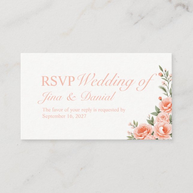 Sunset Bloom Enclosure Card (Front)