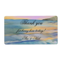 sunset blue thank you favour